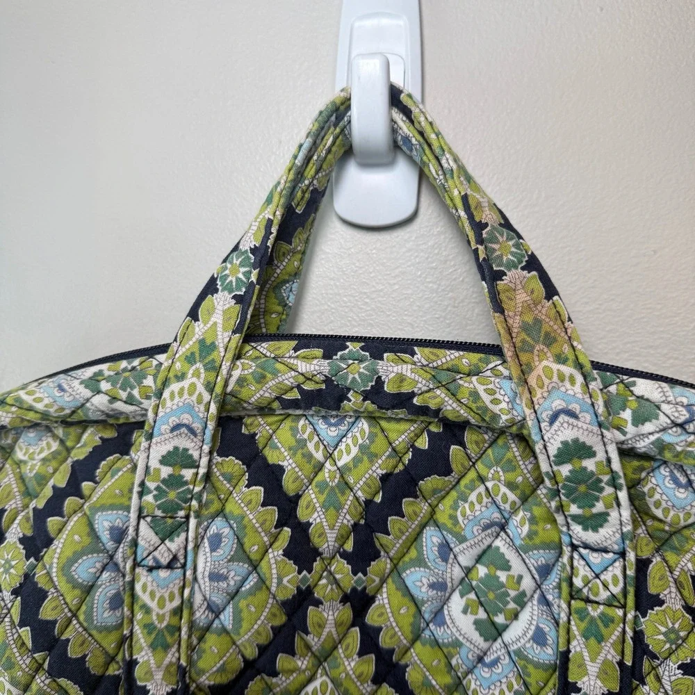 Vera Bradley Cambridge Paisley Print Quilted Laptop Bag Briefcase Travel